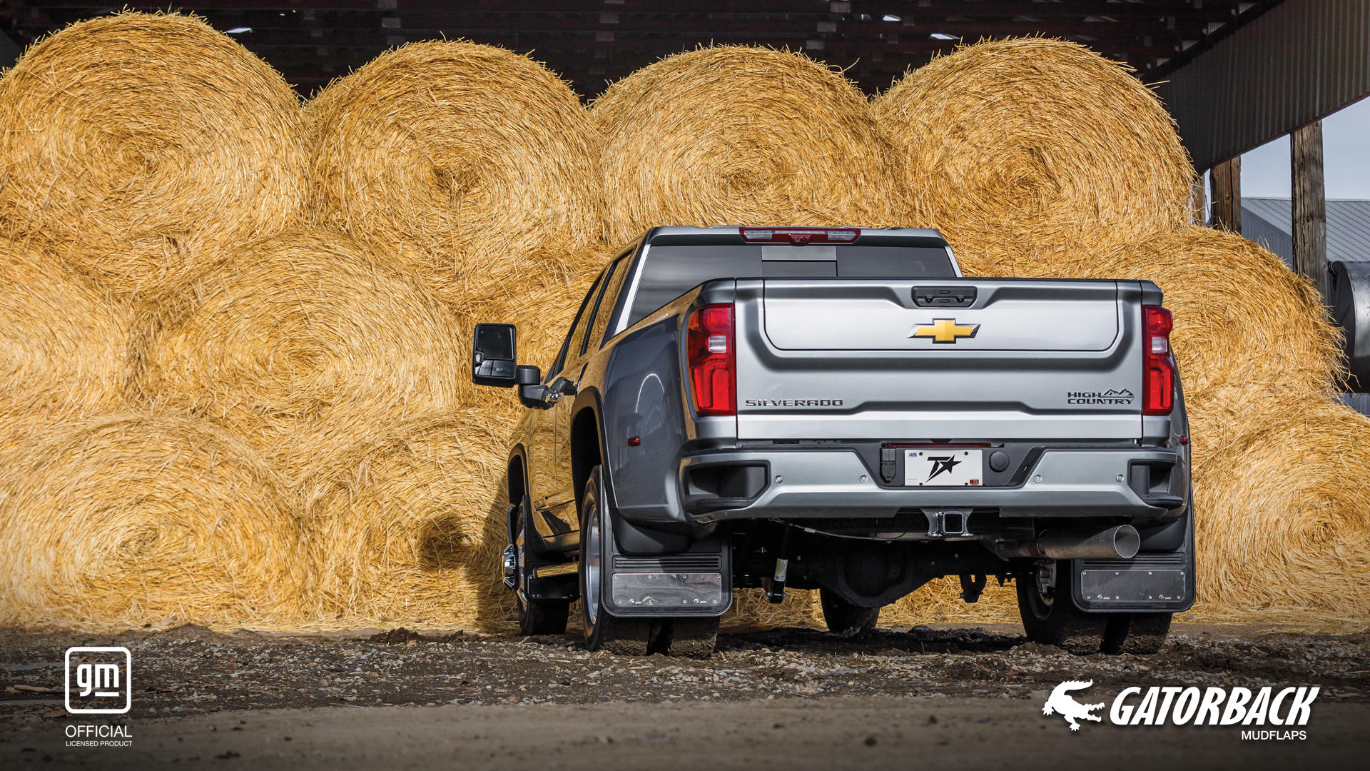 2025 Chevrolet Silverado 3500HD Dual Rear Wheel Gatorback CR Mud Flaps